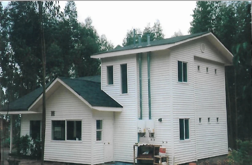 Casa americana estructura madera Cachagua