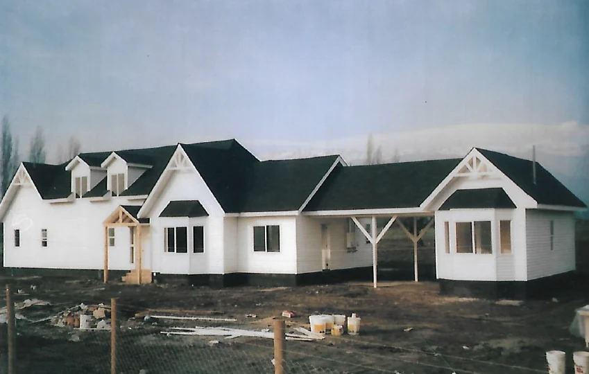 Casa americana estructura madera Colina