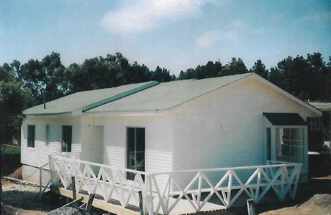 Casa americana estructura madera Zapallar
