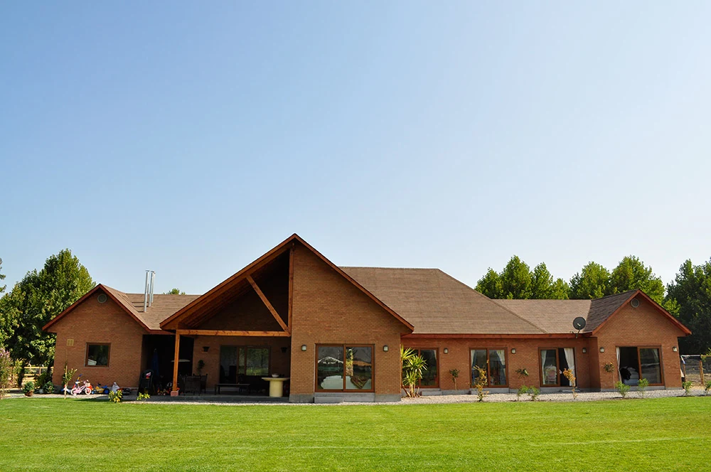 Casa georgian estructura madera