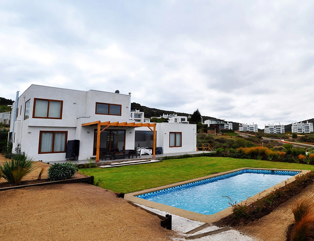 Casa mediterránea madera