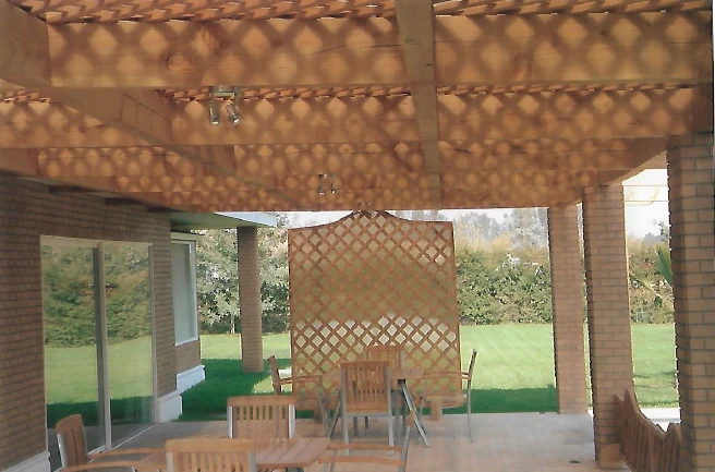 Terraza techada