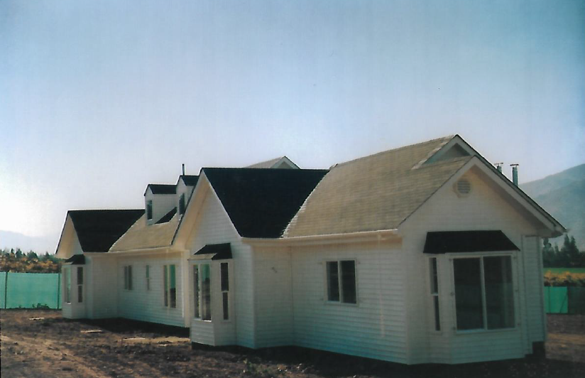 Casa americana estructura madera Isla de Maipo